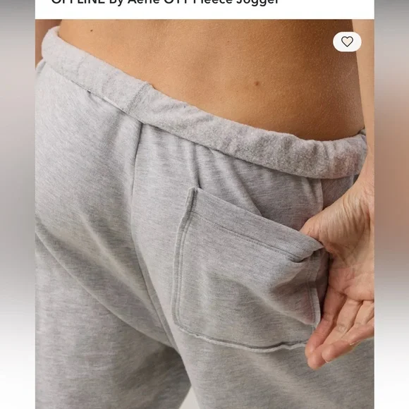 NWT OFFLINE By Aerie OTT Fleece Jogger #1 - Picture 7 of 12